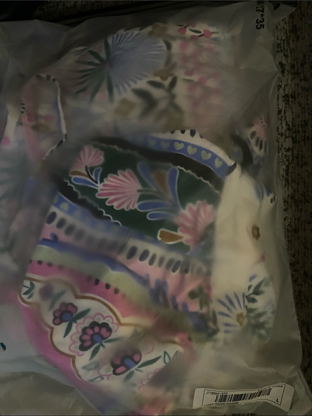SHEIN Pink Blue Paisley Print Spaghetti Strap Mini Dress - Picture 2 of 3